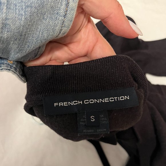 Black Elegant Blouse Size S French Connection - Picture 3 of 3